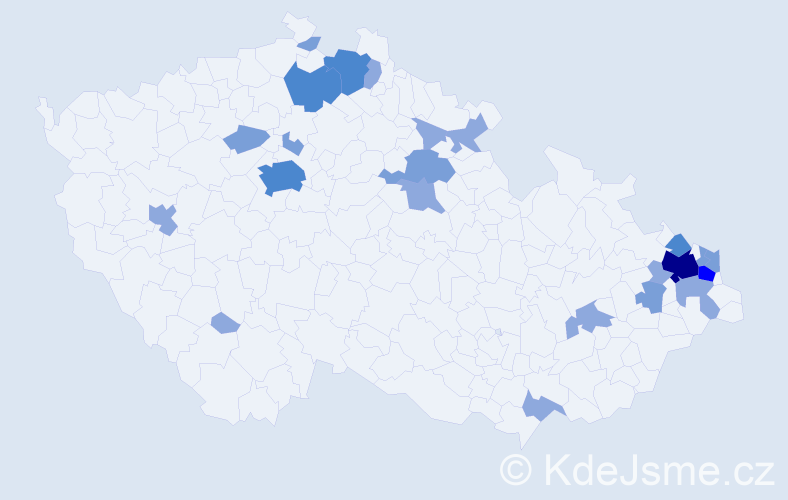 Příjmení: 'Samuhelová', počet výskytů 48 v celé ČR