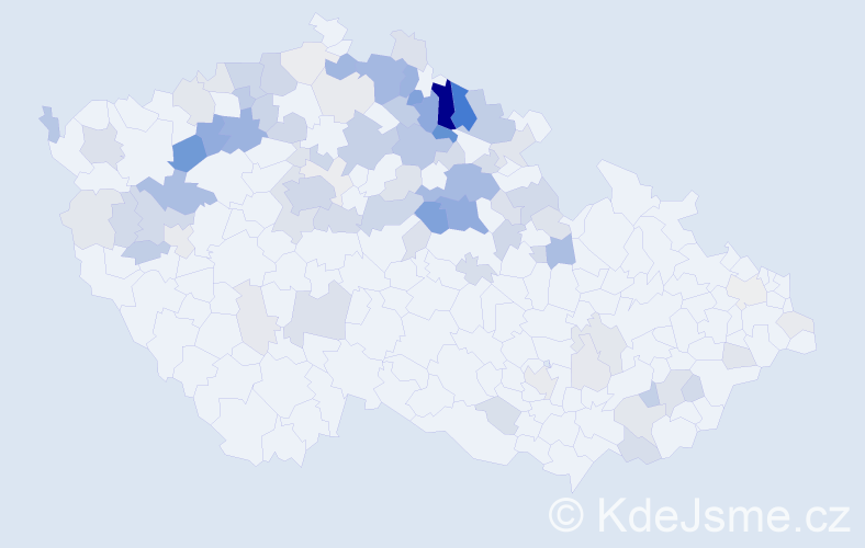 Příjmení: 'Kadavá', počet výskytů 292 v celé ČR