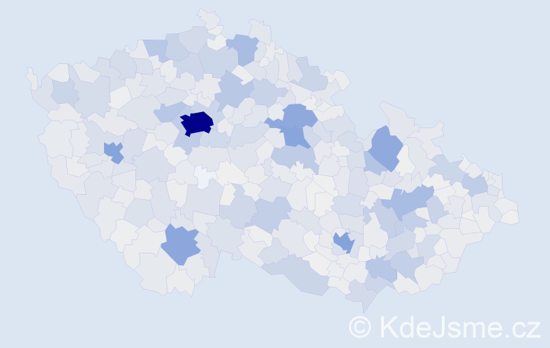 Příjmení: 'Valentová', počet výskytů 6065 v celé ČR