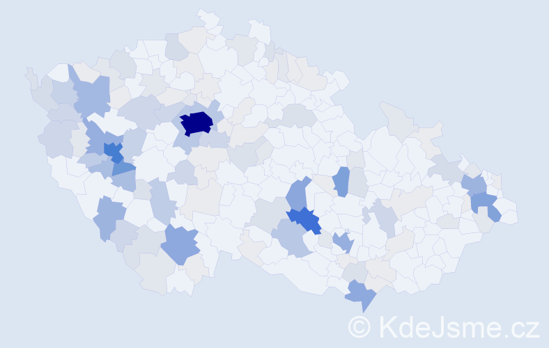 Příjmení: 'Milota', počet výskytů 520 v celé ČR