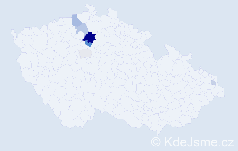 Příjmení: 'Darášová', počet výskytů 14 v celé ČR
