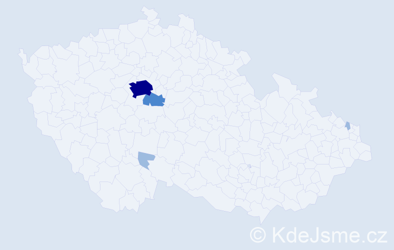 Příjmení: 'Katrák', počet výskytů 8 v celé ČR