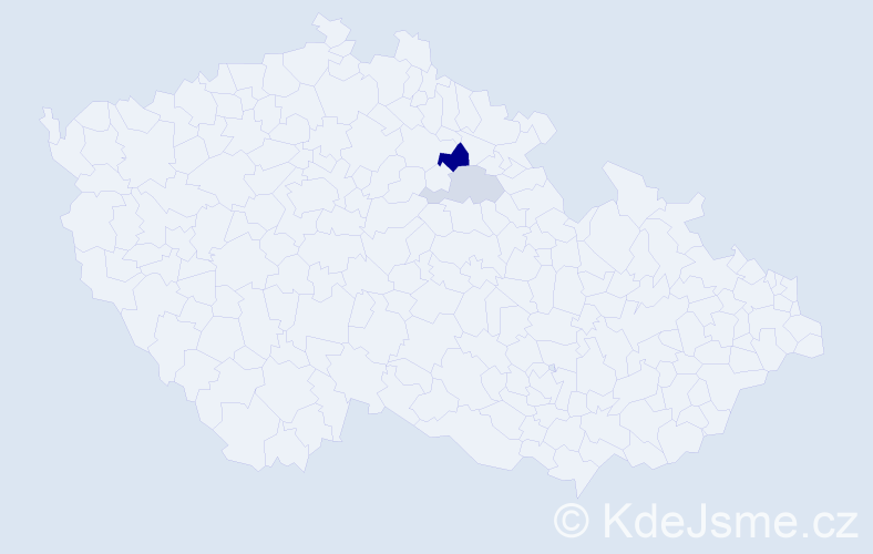 Příjmení: 'Doroba', počet výskytů 4 v celé ČR