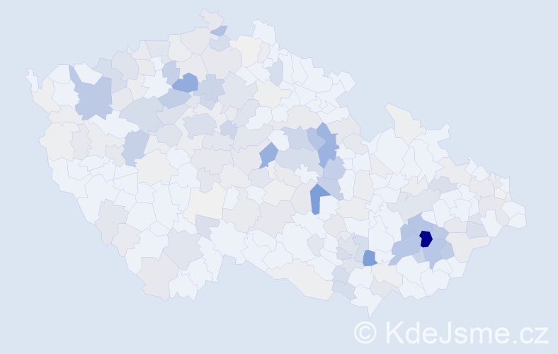 Příjmení: 'Fuksa', počet výskytů 773 v celé ČR
