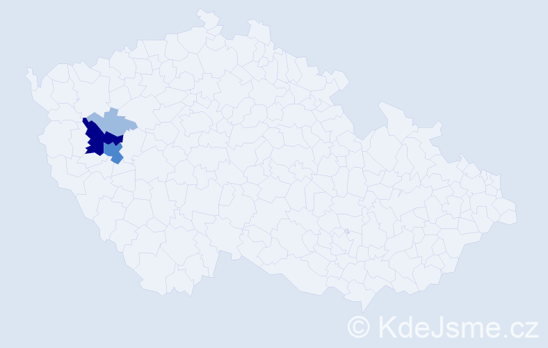 Příjmení: 'Matoušíková', počet výskytů 7 v celé ČR