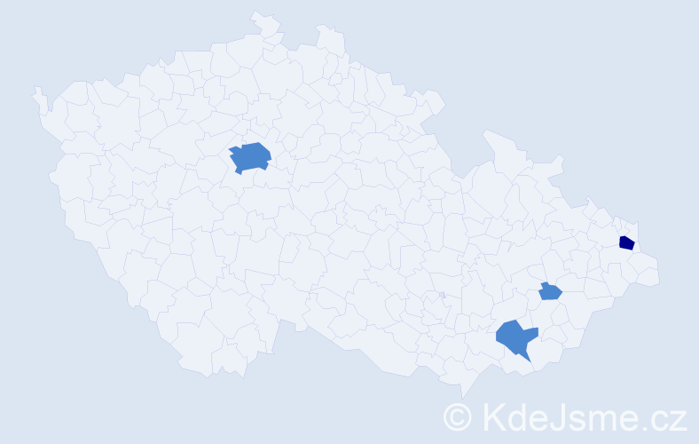 Příjmení: 'Kawalec', počet výskytů 6 v celé ČR