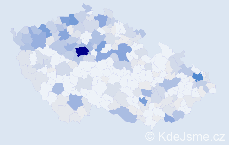 Příjmení: 'Farkaš', počet výskytů 872 v celé ČR