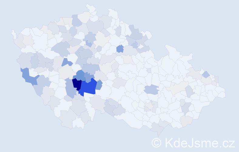 Příjmení: 'Kubecová', počet výskytů 504 v celé ČR