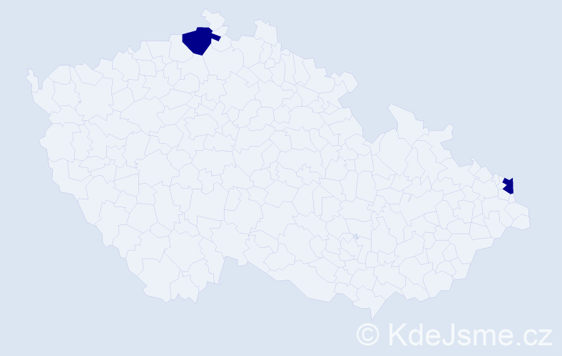 Příjmení: 'Bartkowski', počet výskytů 2 v celé ČR