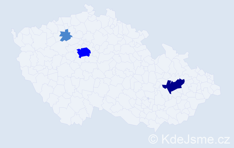 Příjmení: 'Matviienko', počet výskytů 6 v celé ČR