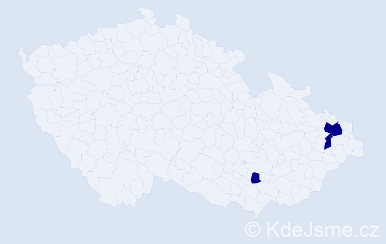 Příjmení: 'Szufnarowski', počet výskytů 3 v celé ČR