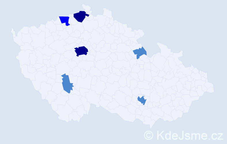 Příjmení: 'Dikoš', počet výskytů 11 v celé ČR