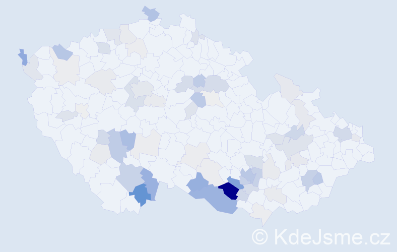 Příjmení: 'Fráňová', počet výskytů 244 v celé ČR