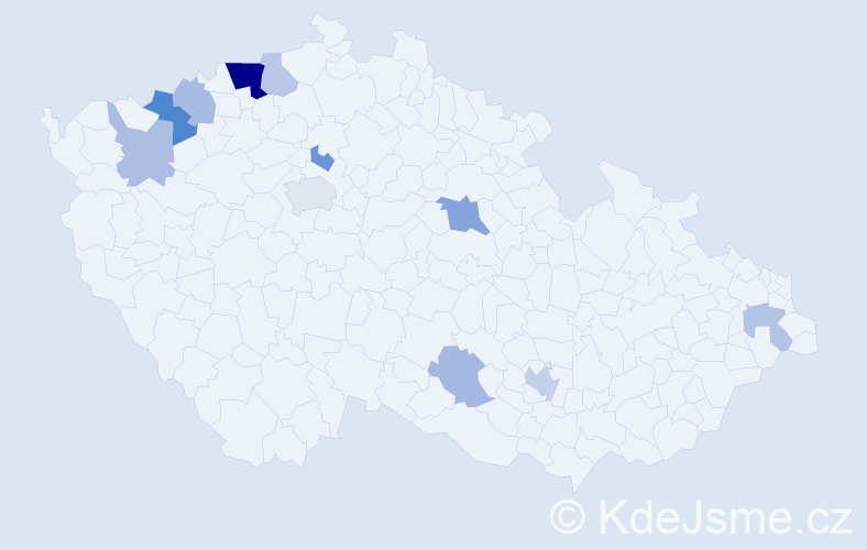 Příjmení: 'Erösová', počet výskytů 22 v celé ČR