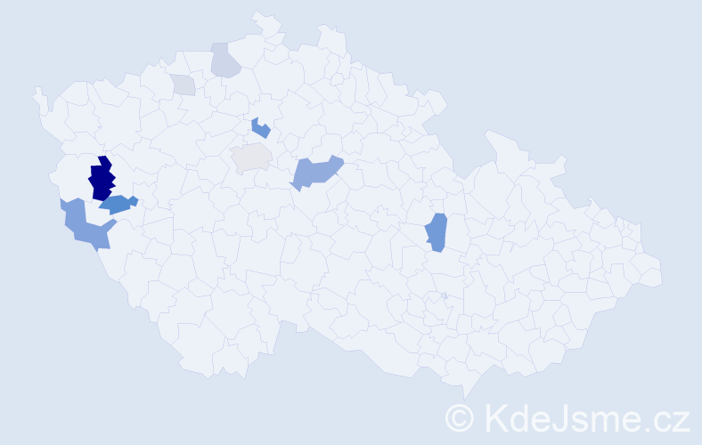 Příjmení: 'Tanko', počet výskytů 28 v celé ČR