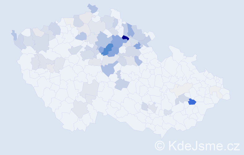 Příjmení: 'Dytrych', počet výskytů 349 v celé ČR