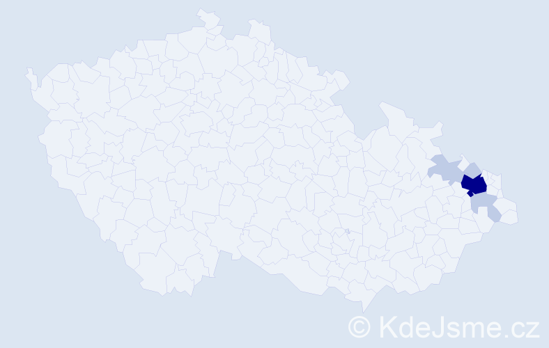 Příjmení: 'Naivert', počet výskytů 13 v celé ČR