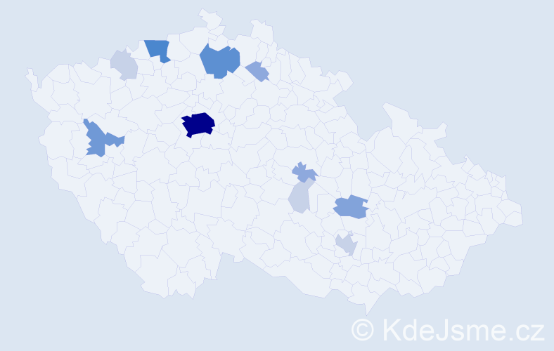 Příjmení: 'Seko', počet výskytů 37 v celé ČR