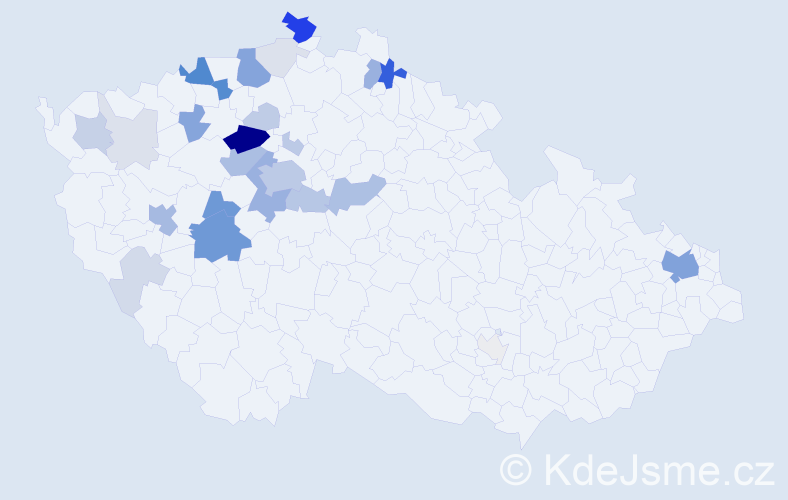 Příjmení: 'Filipovská', počet výskytů 120 v celé ČR