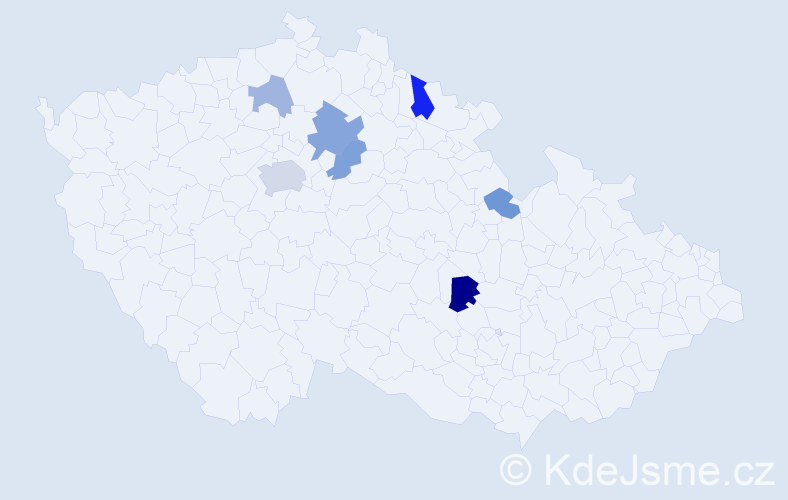Příjmení: 'Shpytok', počet výskytů 13 v celé ČR