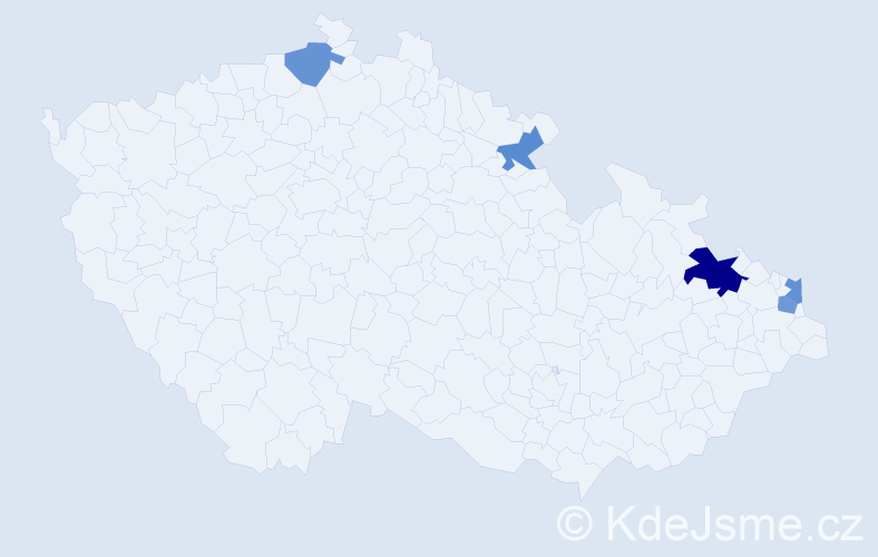 Příjmení: 'Szrajber', počet výskytů 7 v celé ČR