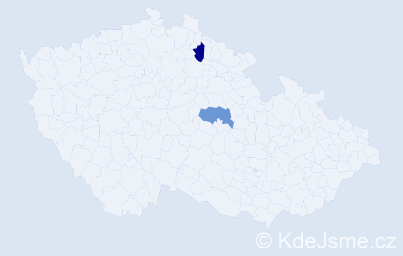 Příjmení: 'Dubrovina', počet výskytů 2 v celé ČR