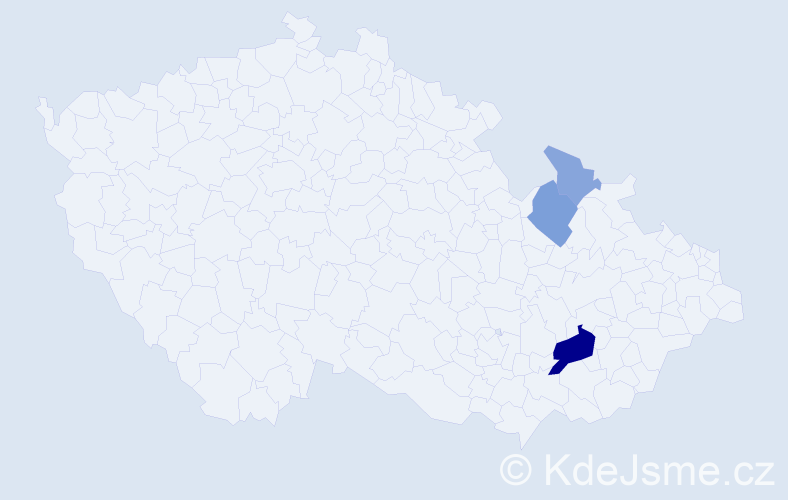 Příjmení: 'Küschnerová', počet výskytů 10 v celé ČR
