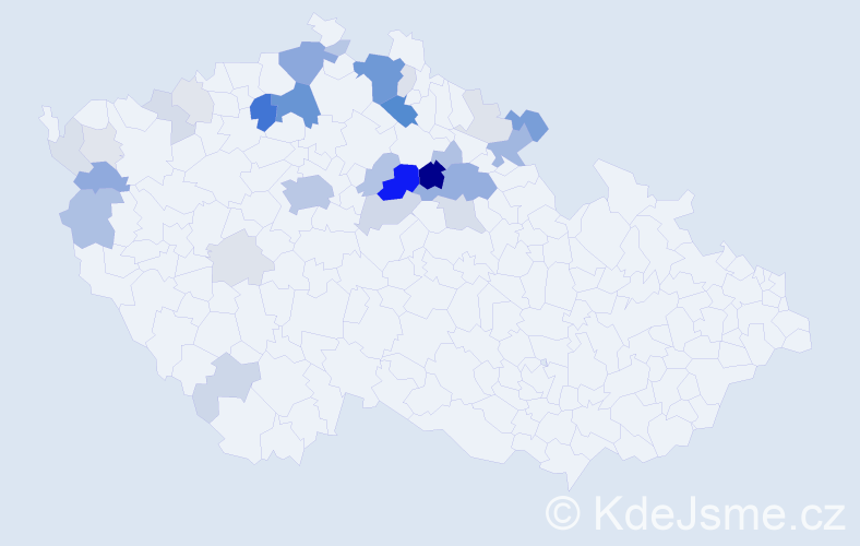 Příjmení: 'Futera', počet výskytů 121 v celé ČR