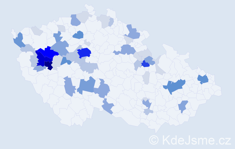 Příjmení: 'Folk', počet výskytů 177 v celé ČR