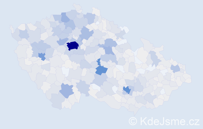 Příjmení: 'Beránek', počet výskytů 4222 v celé ČR