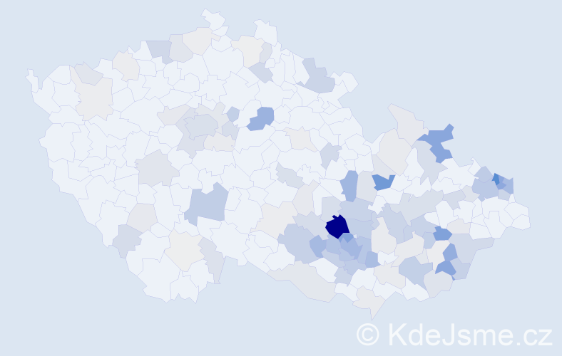 Příjmení: 'Kvasnicová', počet výskytů 344 v celé ČR