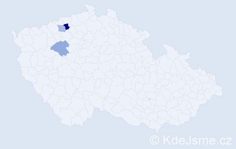 Příjmení: 'Drégrová', počet výskytů 4 v celé ČR