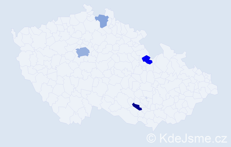 Příjmení: 'Bobryshev', počet výskytů 8 v celé ČR