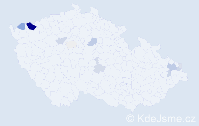 Příjmení: 'Kocifajová', počet výskytů 28 v celé ČR