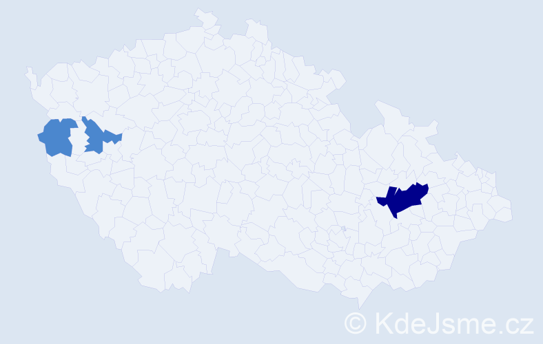 Příjmení: 'Pohorelská', počet výskytů 5 v celé ČR