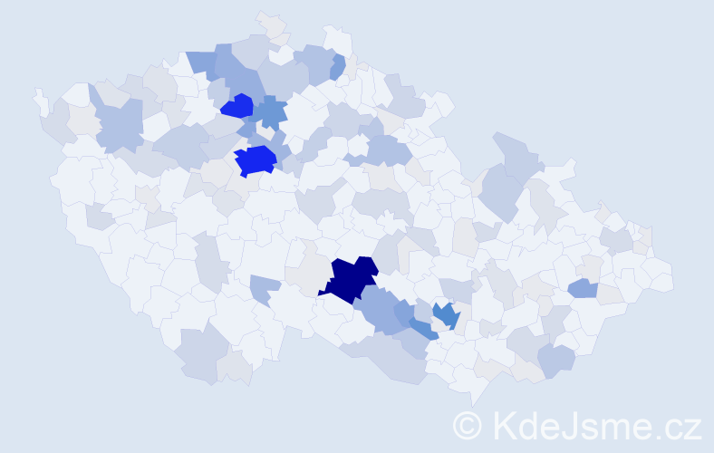 Příjmení: 'Došek', počet výskytů 503 v celé ČR