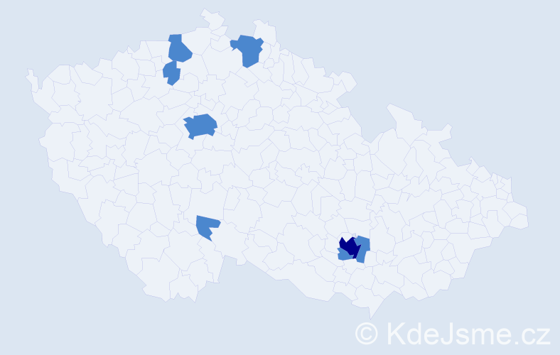 Příjmení: 'Petrashchuk', počet výskytů 9 v celé ČR