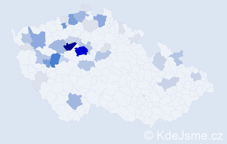 Příjmení: 'Pochová', počet výskytů 142 v celé ČR