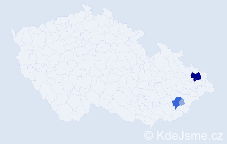 Příjmení: 'Zemlák', počet výskytů 12 v celé ČR