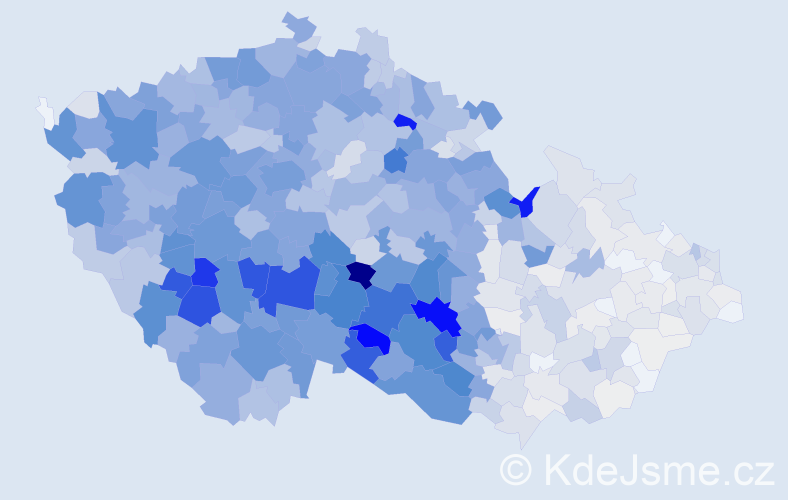 Příjmení: 'Krejčová', počet výskytů 5561 v celé ČR