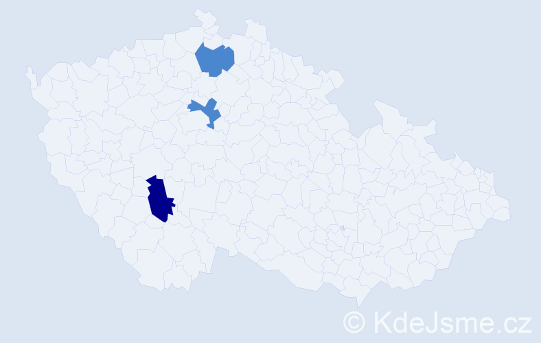 Příjmení: 'Ahmetović', počet výskytů 5 v celé ČR