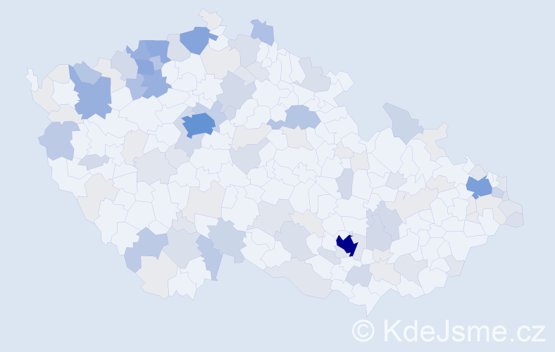 Příjmení: 'Filo', počet výskytů 389 v celé ČR
