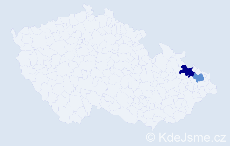 Příjmení: 'Kujevský', počet výskytů 2 v celé ČR