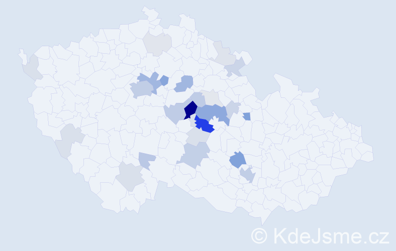 Příjmení: 'Farkač', počet výskytů 89 v celé ČR