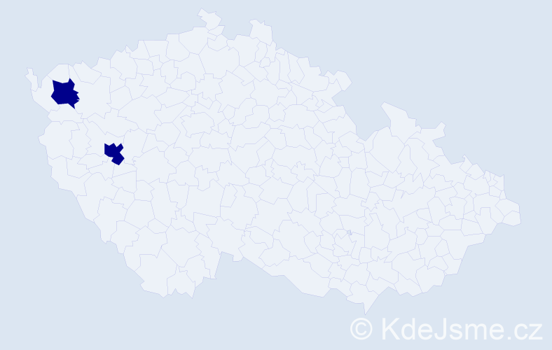Příjmení: 'Nicklasová', počet výskytů 6 v celé ČR
