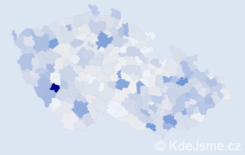 Příjmení: 'Hlaváč', počet výskytů 3097 v celé ČR