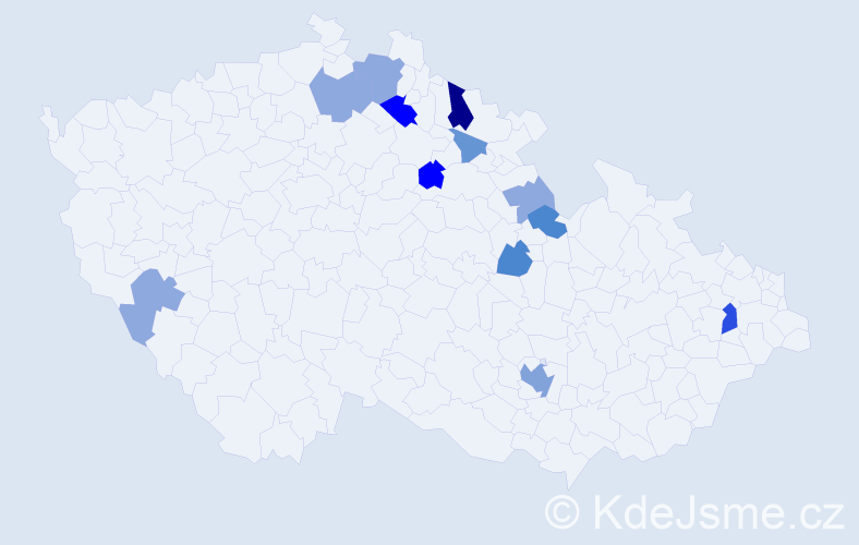 Příjmení: 'Dražkovič', počet výskytů 42 v celé ČR