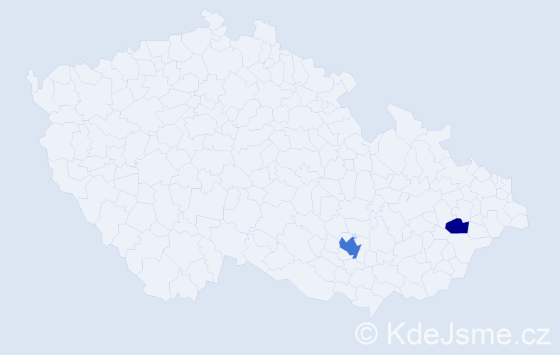 Příjmení: 'Kondruk', počet výskytů 4 v celé ČR