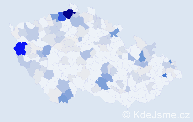 Příjmení: 'Janová', počet výskytů 736 v celé ČR