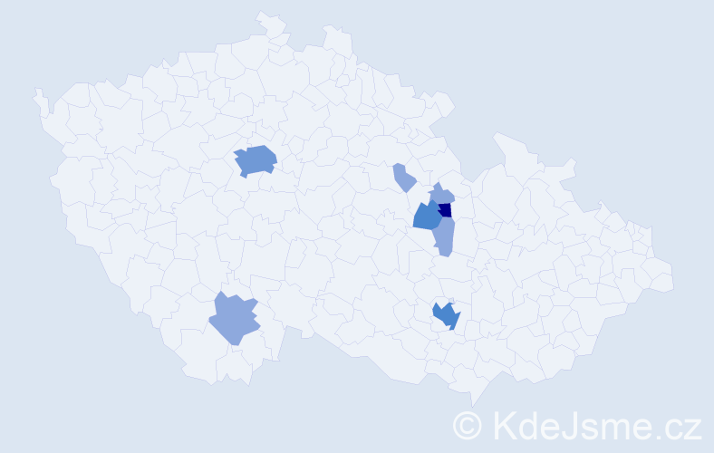 Příjmení: 'Uma', počet výskytů 25 v celé ČR